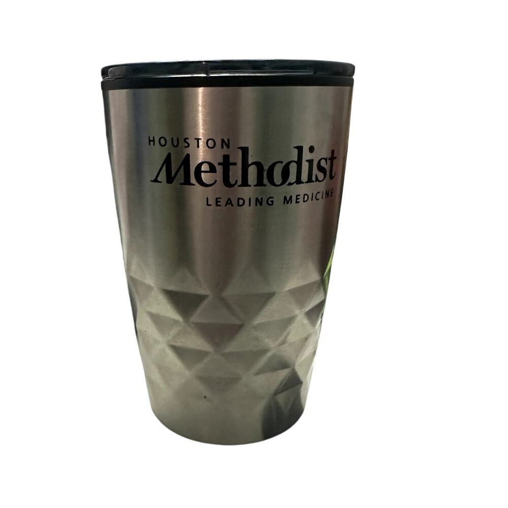 Houston Methodist Leading Medicine Small silver tumbler